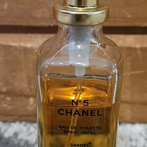 Vintage CHANEL No. 5 Eau de Toilette Spray Refill with Gold Cap